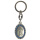 Schlüsselanhänger Hl. Christophorus, blau / silberfarben, 9,5 cm