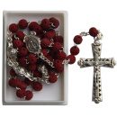 Rosenkranz mit roten Duftperlen "Rose", rot, 5...