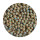 Holzperlen mit bunten Punkten "Blume", 6 mm ( 1000 Stück ), natur