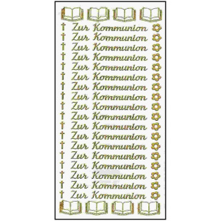 Ziersticker "Zur Kommunion" 23 x 10 cm