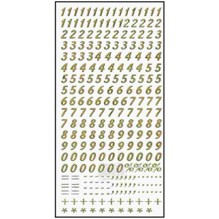 Ziersticker "Zahlen" 23 x 10 cm