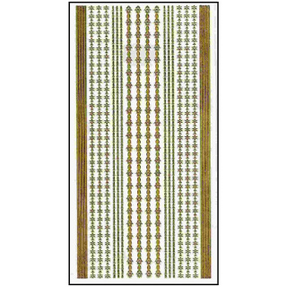 Ziersticker goldfarben "Bordüren lang" 23 x 10 cm