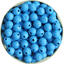 Rosen - Perlen 7 mm blau 60 St&uuml;ck