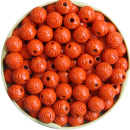 Rosen - Perlen 10 mm orange 60 Stück