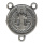 Herzstück Benediktusmedaille, silberfarben, 1,7 cm