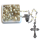 Perlmutt - Rosenkranz, Kette versilbert, Perlen 4 mm