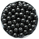 Hämatitperlen, schwarz, 8 mm ( 1000 Stück )