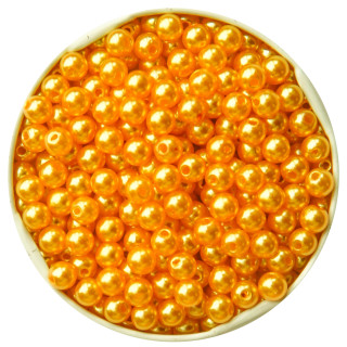 Wachsperlen 6 mm, goldgelb, 1000 Stück