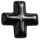 Hämatit - Kreuz, 10 x 10 mm, gebohrt