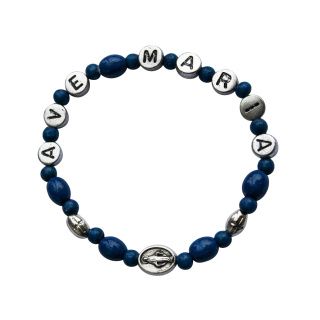 Armband "Ave Maria", dunkelblau