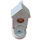 Weihwasserbecken, Porzellan, "Hl. Dreifaltigkeit",16 cm, weißes Dach