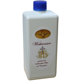 Weihwasserflasche groß, 0,5 Liter, Kunststoff
