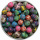 Fimo - Perlen mit Blumenmuster, bunt gemischt, ca. 10 mm, 50 Stk