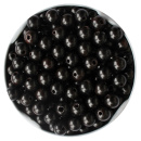 Ebenholz-Perlen  8 mm ( 60 Stück )