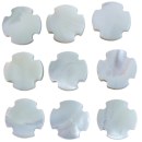 Perlmuttkreuz aus echtem weißen Perlmutt, 1,4 cm