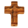 Kreuz Olivenholz mit geschnitztem Corpus, 2,2 cm groß