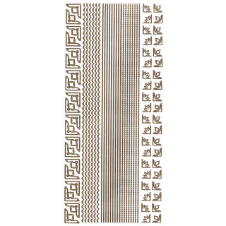Ziersticker "Ecken und Linien" 23 x 10 cm