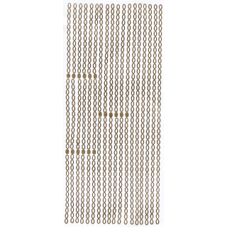 Ziersticker goldfarben "Bordüre Ringe" 23 x 10 cm