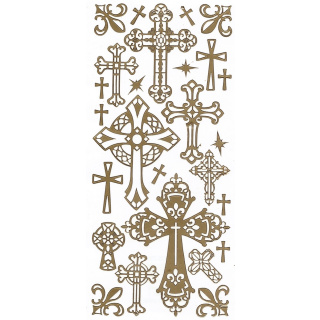Ziersticker "verzierte Kreuze" 23 x 10 cm