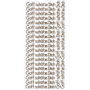 Ziersticker goldfarben "Gott schütze dich"...