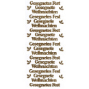 Ziersticker goldfarben "Gesegnete Weihnachten"...