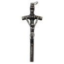 Metallkreuz, silberfarben, Papstkreuz, 4,5 cm