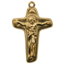 Metallkreuz " Jesus + Maria ", goldfarben, 3,8 cm