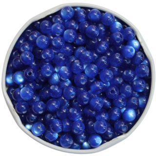 Perlmutt-Imitation Perlen 6 mm, dunkelblau ( 1000 Stück )