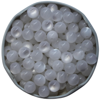 Perlmutt-Imitation Perlen 8 mm, weiß ( 60 Stück )