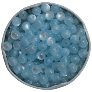 Perlmutt-Imitation Perlen 6 mm, hellblau ( 300 Stück )