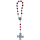 Rosenkranz Prager Jesuskind, 15 Perlen, gekettelt, mit Kreuz und Herzstück