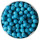Glasperlen 8 mm, blau, mit dünnen schwarzen Linien ( 1000 Stück )