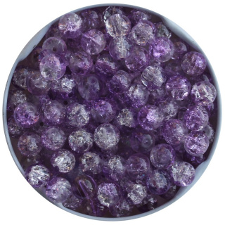 Crackle - Glasperlen 8 mm, flieder ( 1000 Stück )