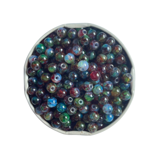 Glasperlen 6 mm, "Fantasia" ( 1000 St&uuml;ck )