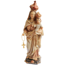 Muttergottes mit Rosenkranz und Jesuskind,  20 cm