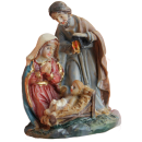 Statue Heilige Familie, klein, 4 cm, bunt