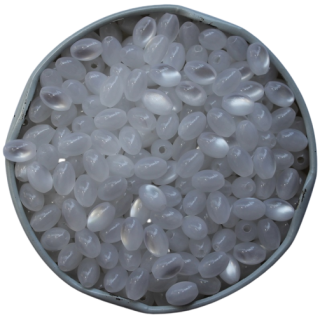 Perlmutt-Imitation Perlen 7x5 mm, weiß ( 300 Stück )