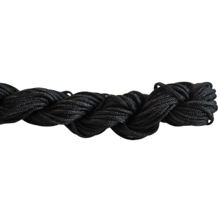 Kordel schwarz, 10 m lang, Stärke ca. 1,1 mm