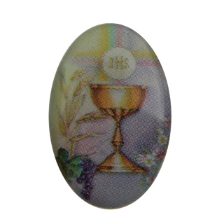 Sticker für Herzstücke und Medaillen, Kelch / Eucharistie 12 x 18 mm