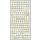 Ziersticker silberfarben"Buchstaben" 23 x 10 cm