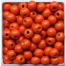 Holzperlen 8 mm orange 60 Stück