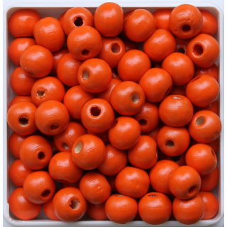 Holzperlen 8 mm orange 300 Stück