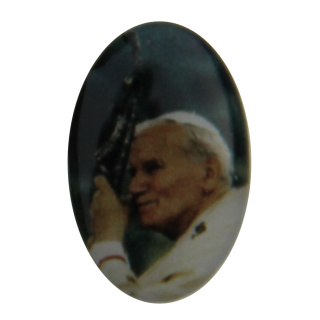 Sticker für Herzstücke und Medaillen, Papst Joh. Paul II, 12 x 18 mm