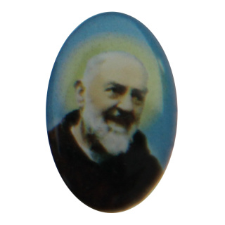 Sticker für Herzstücke und Medaillen, Hl. Pater Pio, 12 x 18 mm