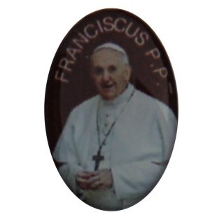 Sticker für Herzstücke und Medaillen, Papst Franziskus, 12 x 18 mm