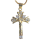 Kreuz echt vergoldet, Länge 2,8 cm, mit vergoldeter Kette, in edler Schmuckschachtel