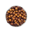 Perlen aus Holz mit Maserung, 8 mm, 1000 Stück, 2. Wahl