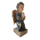 Statue "knieender Engel", H= 23 cm, blau