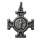Benediktuskreuz, quadr., silberfarben mit Ring, 2,0 cm
