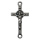 Vater-unser-Kreuz, silberfarben, mit 2 Ösen, 2,6 cm